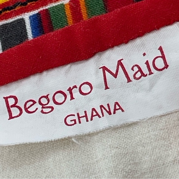 Begoro Maid Set of 4 Colorful African Print Oblong Placemats Made in Ghana - Picture 5 of 7